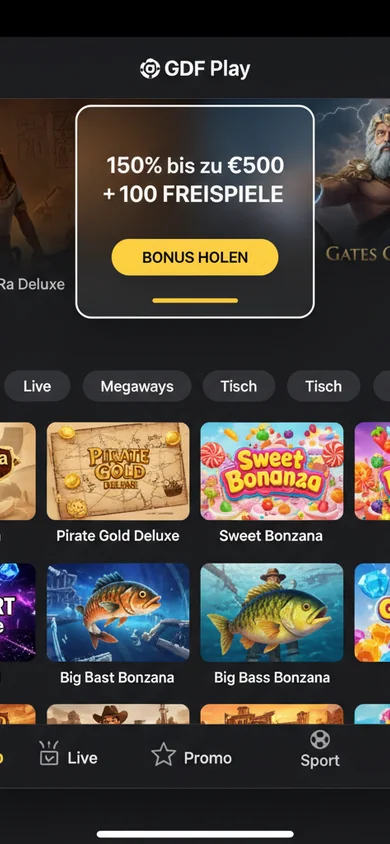 Mobile Erfahrung im Browser – GDF Play